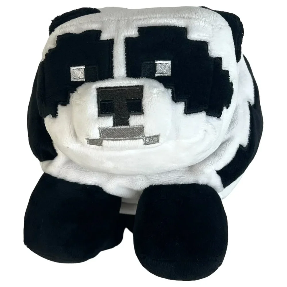 Mattel Mojang Minecraft Panda Plush 13 Inch Pillow stuffed Animal Toy Pixelated